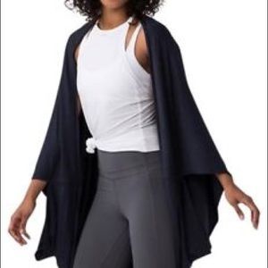 Lululemon sage scarf in heathered navy